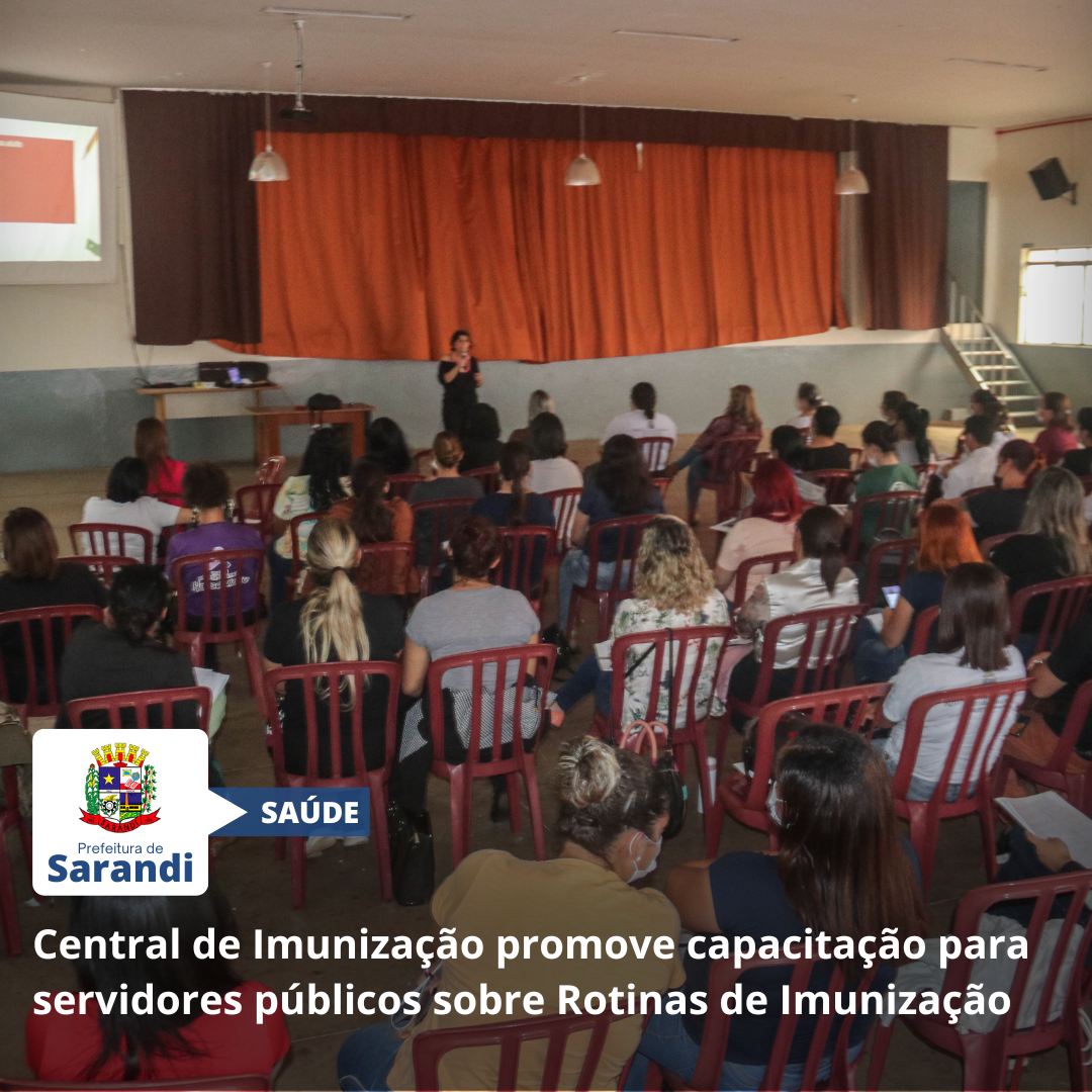 Central de Imunização promove capacitação para servidores públicos sobre Rotinas de Imunização
